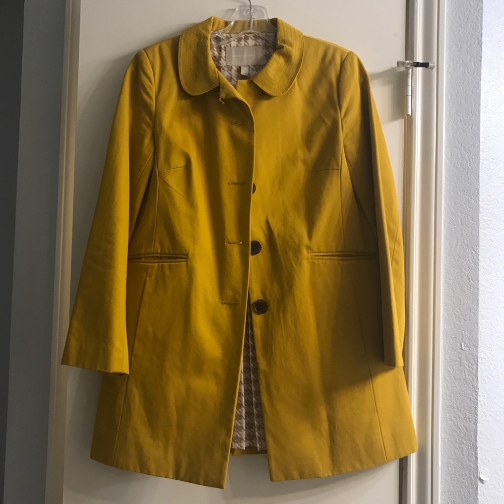 Banana Republic Mustard Yellow Coat